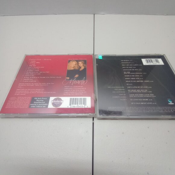 Celine Dion CD Bundle – Miracle & Let’s Talk About Love – EUC Collectibles - Picture 3 of 3